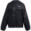 Under Armour Kids' SportStyle Water Resistant Wind Resistant Oversized Fit Windbreaker Black