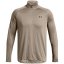 Under Armour Tech™ ½ Zip Long Sleeve Mens Taupe Dusk
