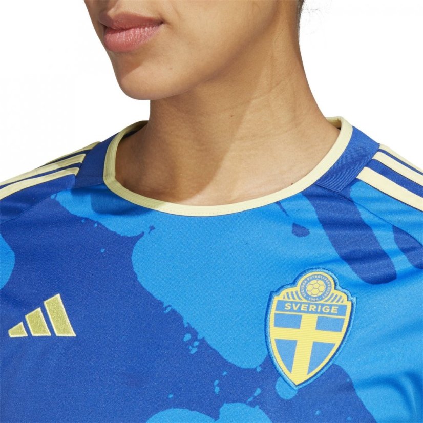 adidas Sweden Away Shirt 2023 Womens Blue