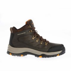 Skechers Skechers Mid Top Lace Up Ankle Boots Mens Chocolate