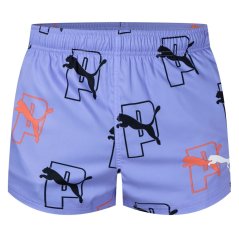 Puma Logo Swim Shorts Elektro Combo