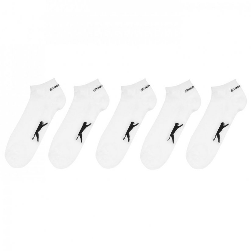 Slazenger 5 Pack Trainer Socks Men's White