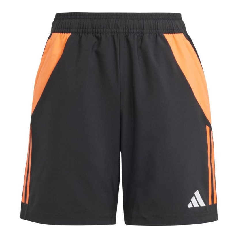 adidas Unisex Kids' Tiro24 Football Shorts Black/Solar Red