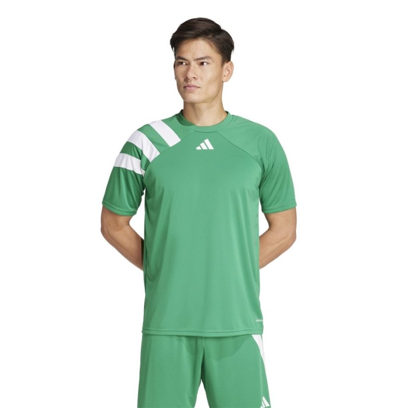 adidas Fortore 23 Football Shirt Mens Green/White