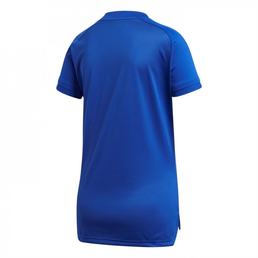 adidas Women's Short-Sleeve Performance Gym Top Team Royal Blue