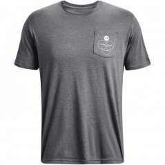 Under Armour Armour Ua Lc Ccc Ss Gym Top Mens Pitch Gray Med
