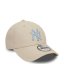 New Era New 9Forty Cap NY Beige/Bl