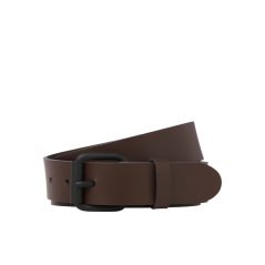 Jack and Jones Leather Belt Sn99 Drk Brn Mel