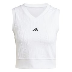 adidas Tennis Pro AEROREADY Crop Top Womens White