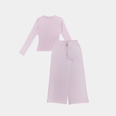 Linea Women's Star Cotton Long Sleeve Pyjama Sets Pink