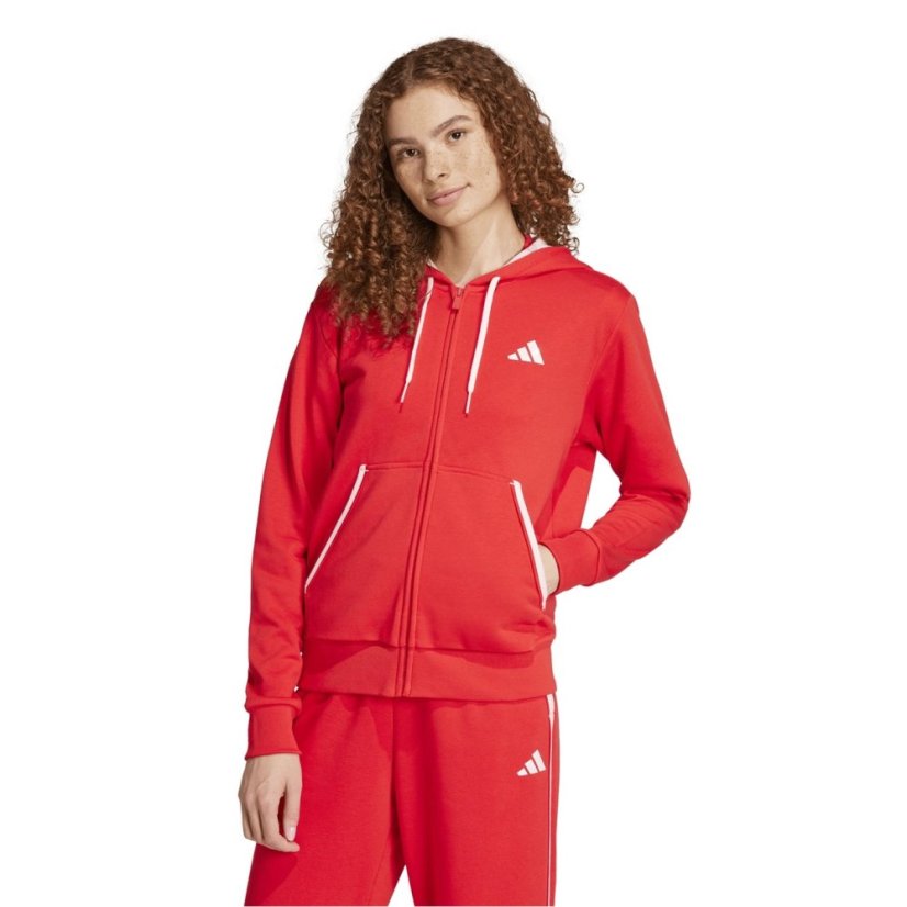 adidas Women's Full-Zip Hoodie Pure Ruby