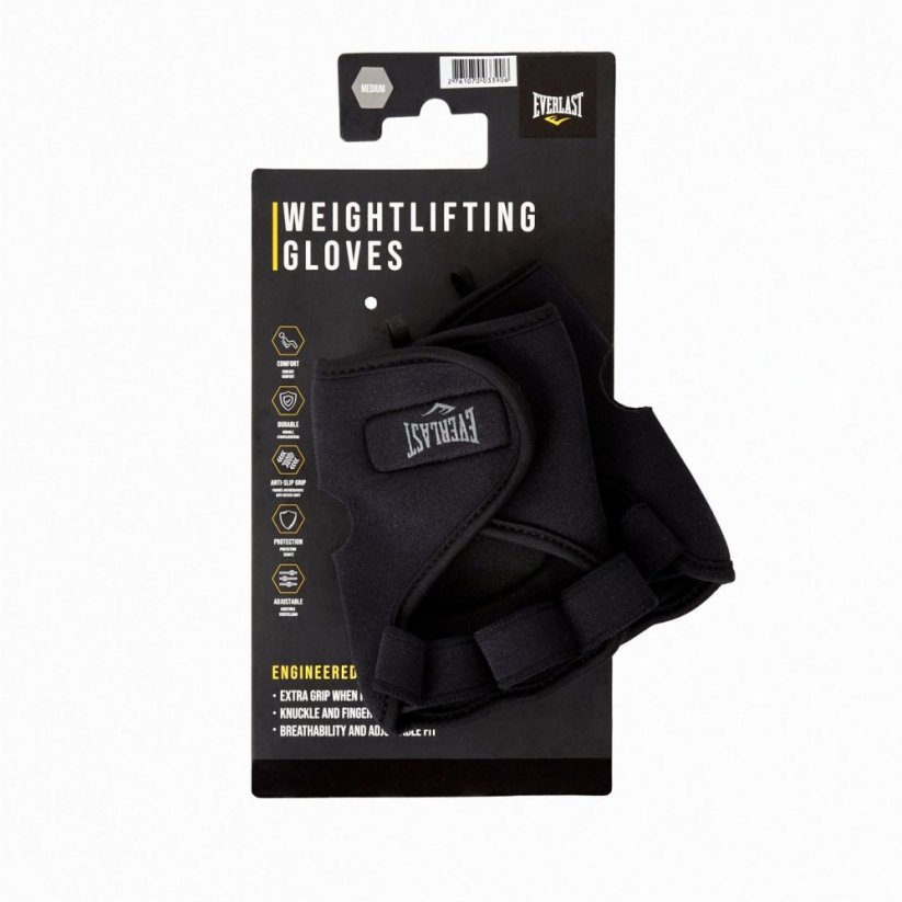 Everlast Neoprene Weight Lifting Gloves Black