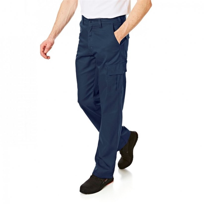Lee Cooper Workwear Cargo Trousers Mens Navy