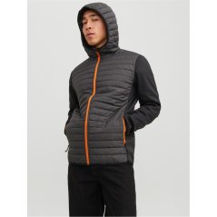 Jack and Jones Quilted Puffer Jacket Asphalt