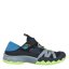 Skechers Kids' Flat Sandals Black/Blue/Lime