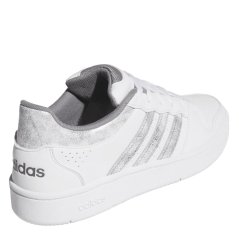 adidas Women's Hoops Classic Court Trainers Ftwr White/Grey