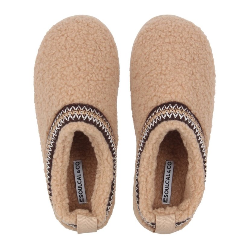 SoulCal Women's Slip-On Mule Slippers Sand Borg