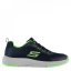 Skechers Dyna Tread Junior Trainers Navy/Lime