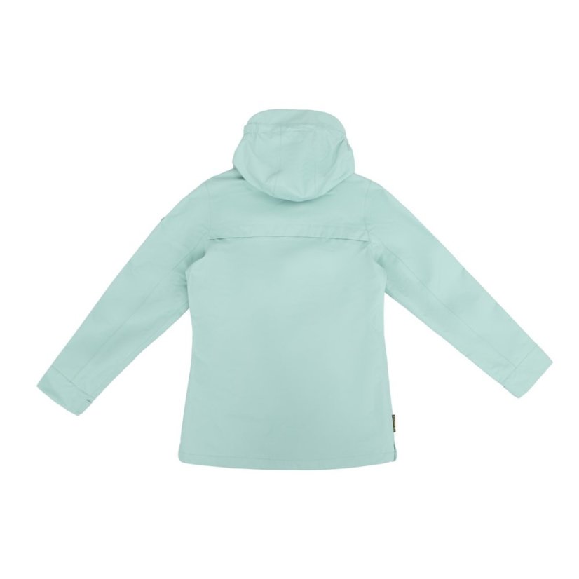 Gelert Kids' Coast Waterproof Windproof Hooded Long Sleeve Waterproof Jacket Sage Green