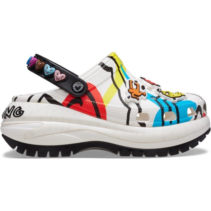 Crocs Women's Keith Haring Mega Crush Clog Black