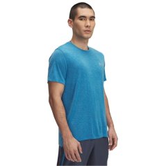 Under Armour Men's Launch Camo Short-Sleeve Performance Top Blue/Reflective