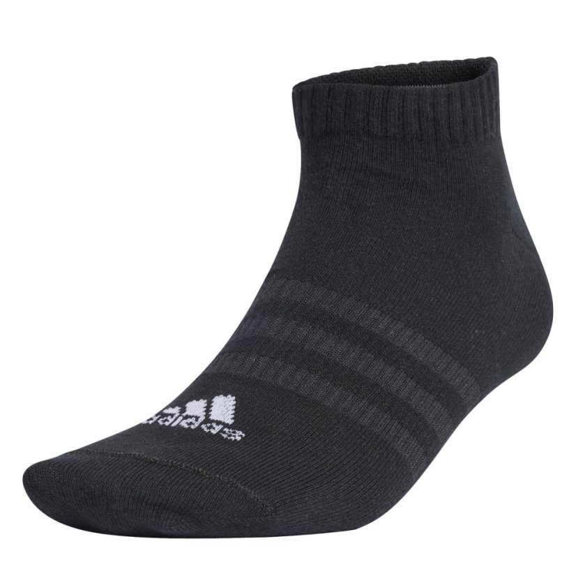 adidas Thin And Light Sportswear Low-Cut Socks 3 Pairs Black/White