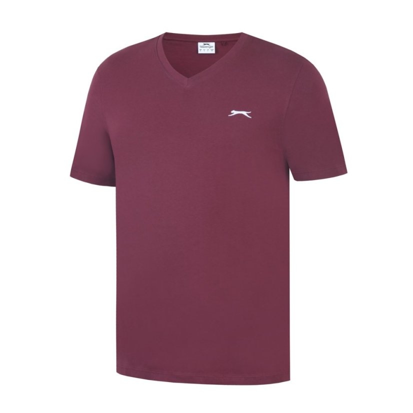 Slazenger V Neck pánské tričko Wine