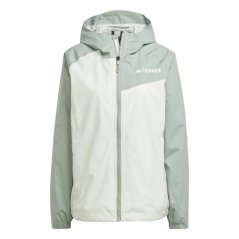 adidas Women's TERREX Multi RAIN.RDY Long Sleeve Waterproof Jacket Linen Green