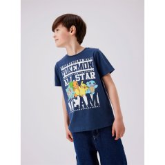 Name It Kids' Pokemon Box Regular Fit T-Shirt Dark Denim