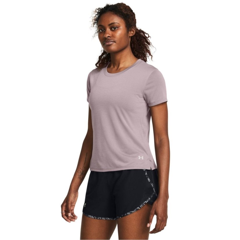 Under Armour UA Launch Short Sleeve Womens Grey