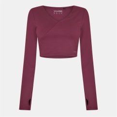 USA Pro Wrap Front Top Womens Dark Cherry