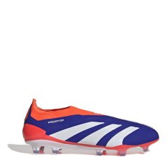adidas Predator 24 Elite Laceless Firm Ground Football Boots Blue/Wht/Red