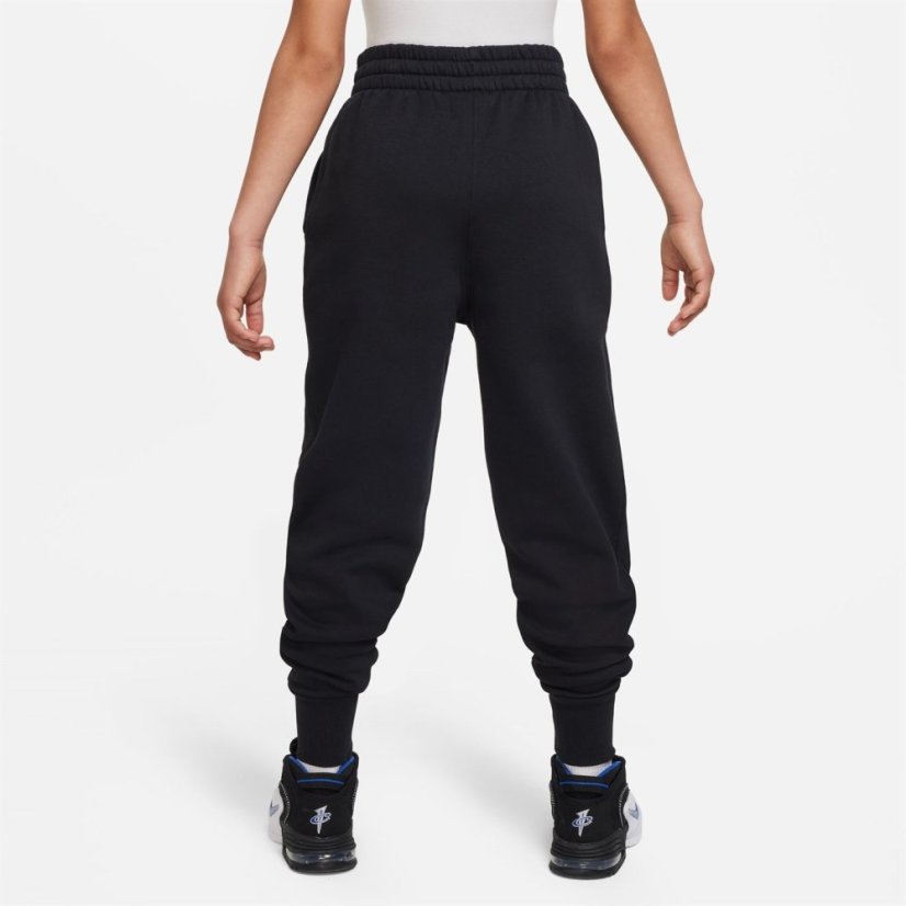 Nike Girls Fundamentals Fleece Jogging Bottoms Black/White
