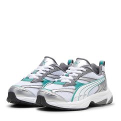 Puma Morphic Ps Low-Top Trainers Unisex Kids White/Green