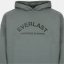 Everlast Men's Flocked Cotton Long Sleeve Oversized Fit Hoodie Khaki