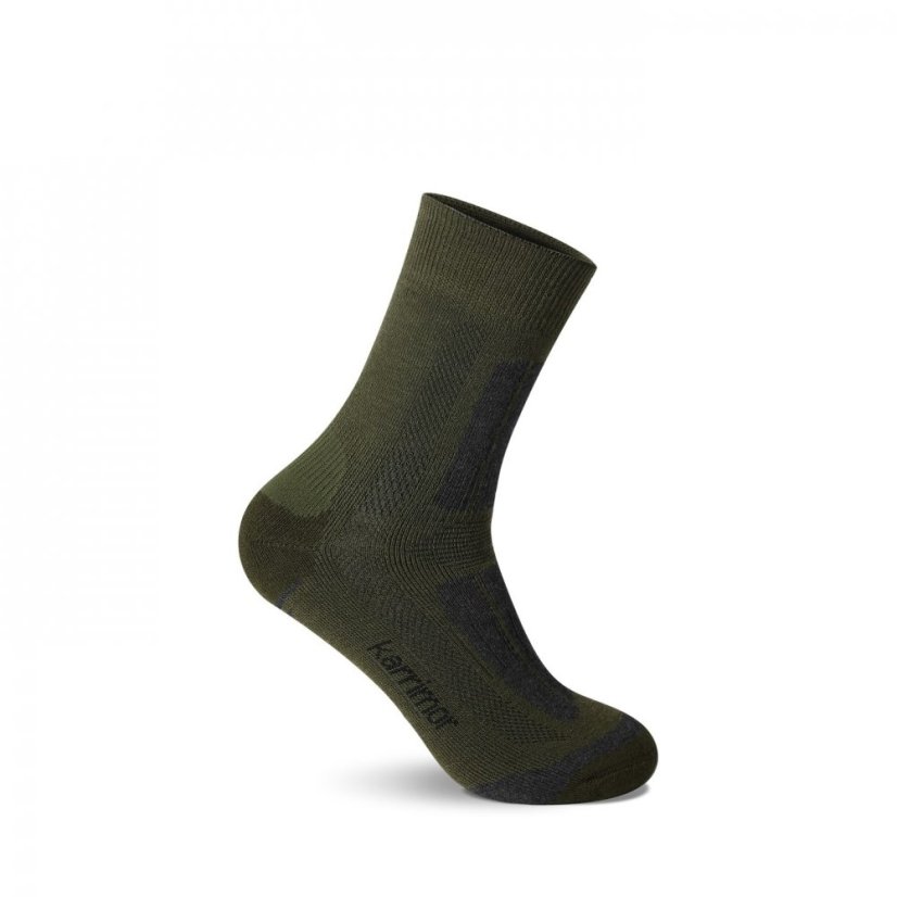 Karrimor 2Pk Trekking Socks Juniors Khaki