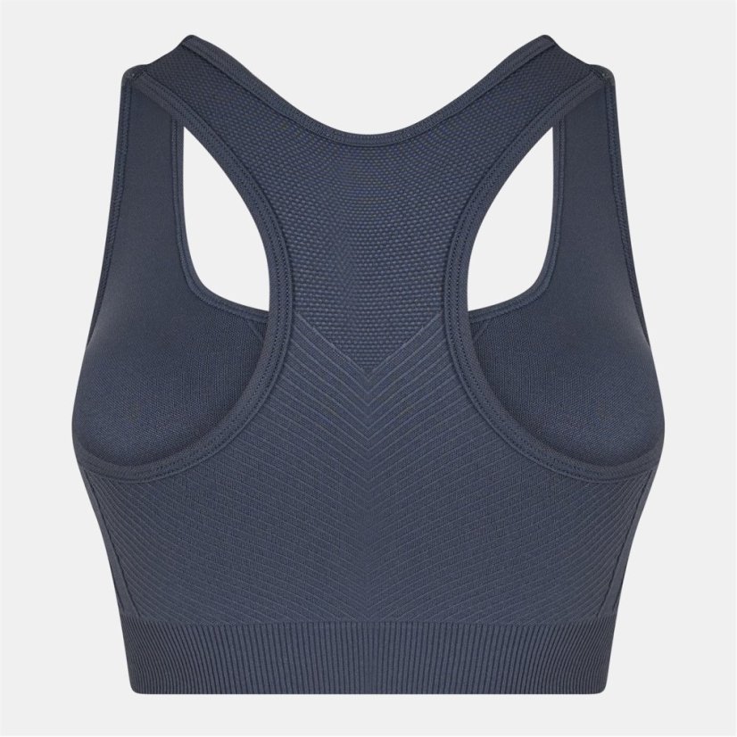 USA Pro UP Seamless Crop Sports Bra Shark Grey