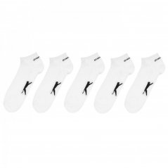Slazenger 5 Pack Trainer Socks Men's White