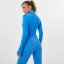 USA Pro Cropped Fitness Jacket Womens Sonic Blue