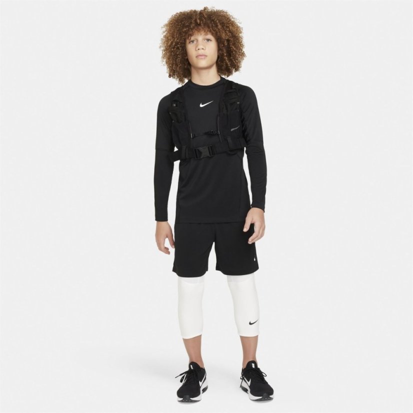 Nike Pro Big Kids' (Boys') Dri-FIT Long-Sleeve Top Black