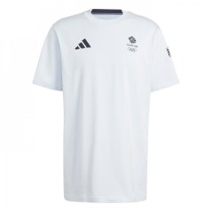adidas Team GB Iconic T-shirt Adults Sky Tint