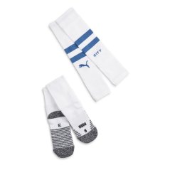 Puma Team Mcfc Sleeve Socks Promo Football Sock Mens Puma White