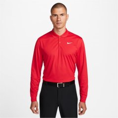 Nike Dri-FIT Victory Men's Long-Sleeve Golf Polo Uni Red/White