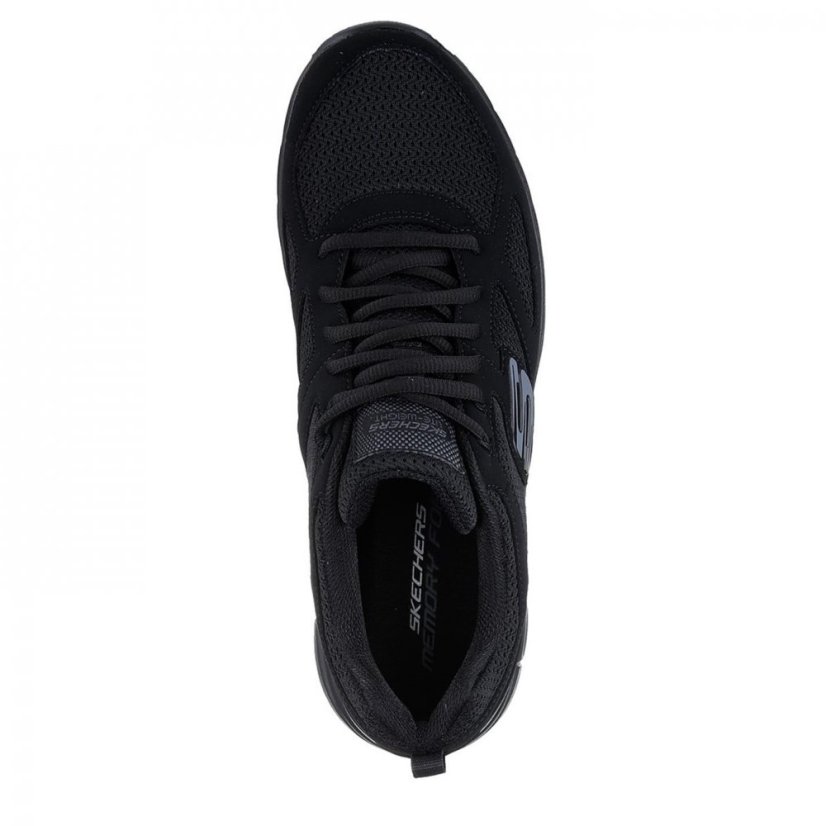 Skechers Flex Burns Agoura Mens Trainers Black