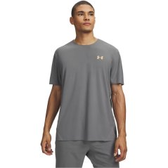 Under Armour Men's Short Sleeve Performance Running Top Green/Orange