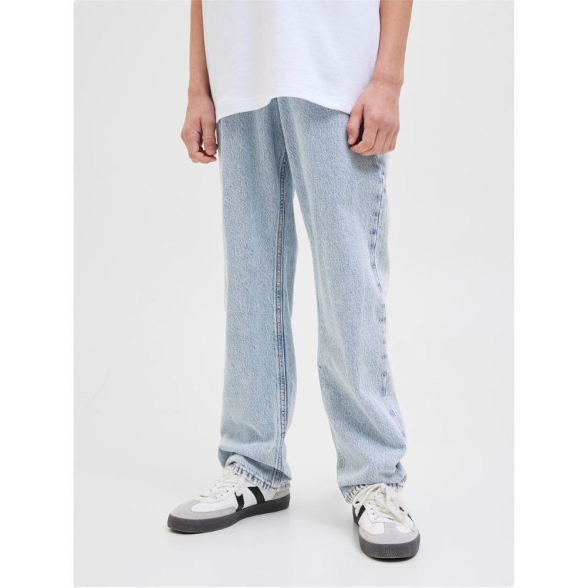 Jack and Jones Kids' Chris Jean Straight Leg Jeans Blue Denim