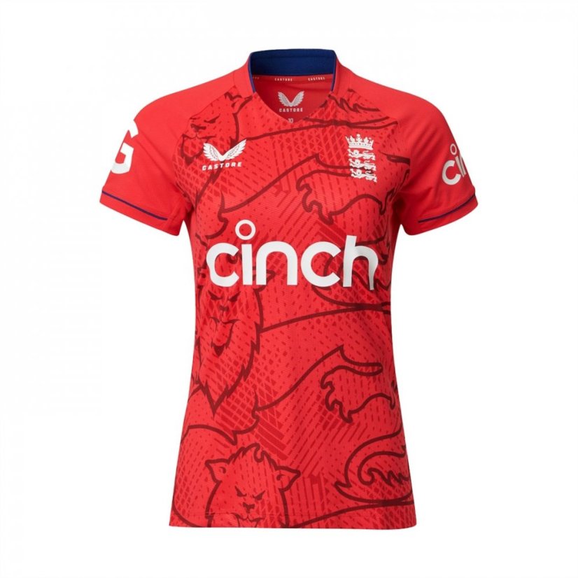 Castore England T20 Shirt Womens Red