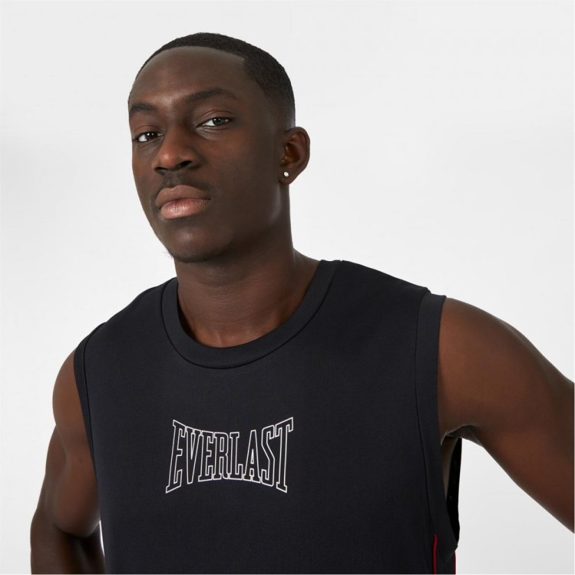 Everlast Basketball Jersey Mens Black & Red