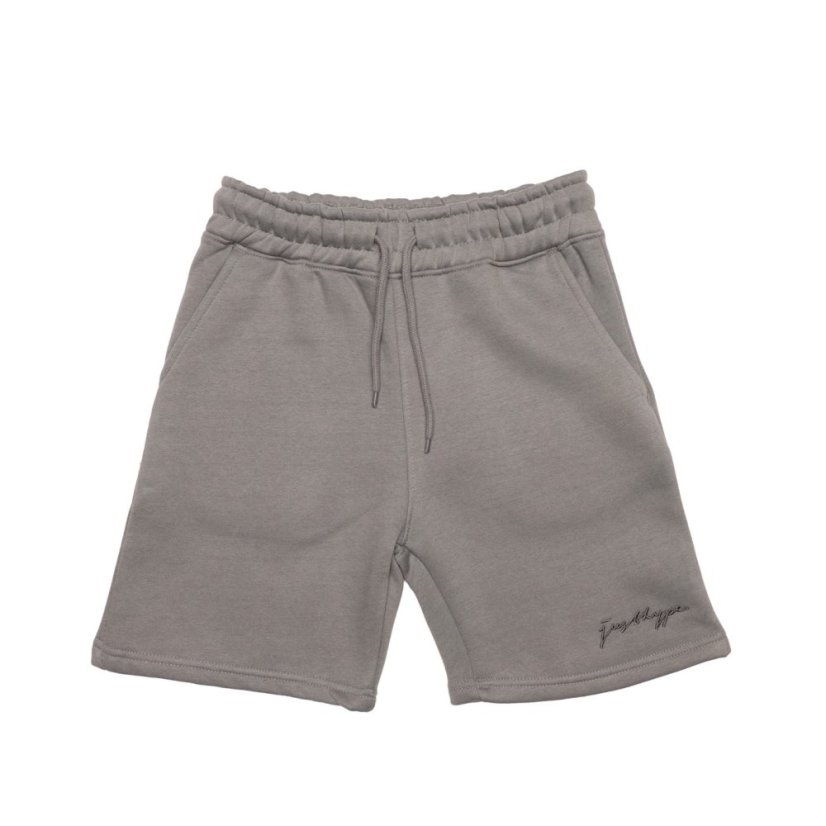 Hype Unisex Kids' Oversized Jersey Jogger Shorts Grey