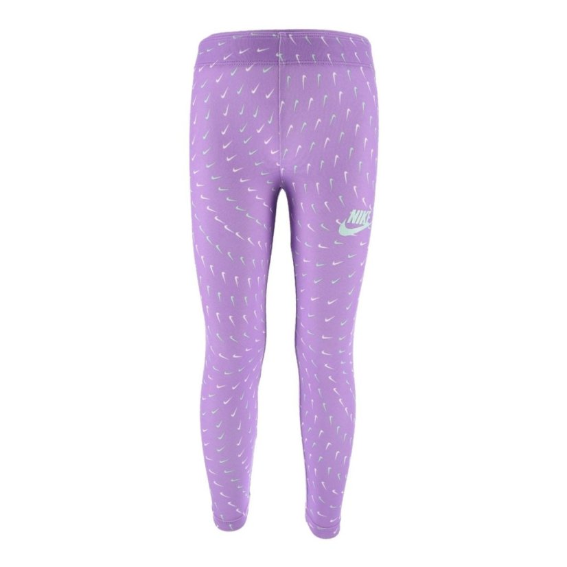 Nike Sport Essential Allover Print Leggings Violet